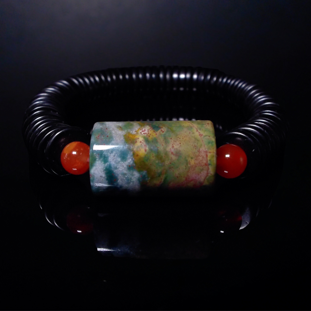 海洋碧玉 內心力量 男士手鍊-孤品 QBR-00005